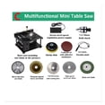 thumbnail image 2 of 12-24V 200W Table Saw Mini Desktop Electric Saw Cutter Speed Angle Adjustable Blade Cutter for Wood Plastic Acrylic, 2 of 7