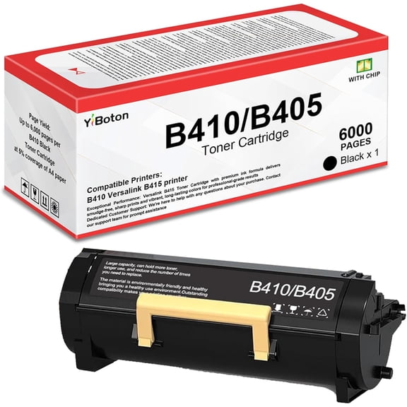 B410 B415 Black Toner Cartridge 006R04725 Replacement for Xerox B410 B415 Versalink B415 Printers - 6,000 Pages,1 Pack