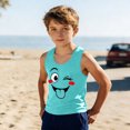 thumbnail image 2 of Niños Pequeños Camisola 3-15Years sin Mangas Tela Suave Gradiente Impresión Moda Linda para la Fiesta Informal, 2 of 7