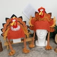 thumbnail image 5 of Cheapark Thanksgiving Christmas Super Soft Turkey Hat, Long Legs Design, Party Decorations, Festive Holiday Ornament, 5 of 6