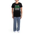 thumbnail image 4 of CafePress - Irish Thing Women's Dark Pajamas - Women's Short Sleeve Print T-Shirt and Pants Dark Cotton Pajama Set, 4 of 7