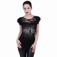 thumbnail image 2 of THE BATMAN - I AM VENGEANCE - Lace Layered Cap Sleeve Top Black, 2 of 2