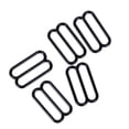 thumbnail image 4 of Country Brook Design® 1 1/2 Inch Black Metal Round Wide-Mouth Triglide Slides, 10 Pack, 4 of 6