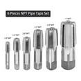 thumbnail image 3 of Juego Machos Roscar para Tuberías NPT 6 Piezas, Juego Machos Roscar Cónicos Acero Carbono Precisión con Estuche Almacenamiento para Fontaneros, Mecánicos y Aficionados Bricolaje, 3 of 6