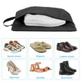 thumbnail image 4 of Uxcell Shoe Bags for Travel, Portable Shoe Bag with Zipper for Travel, Black 3 Pack, 4 of 5