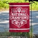 thumbnail image 2 of Garden Flag WinCraft IU Hoosiers 2025: campeones nacionales, 2 of 6