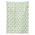thumbnail image 3 of Ambesonne Cactus Tablecloth Rectangular Table Cover, Cartoon Doodle Flora, 60"x90", Fern Green Apple, 3 of 4