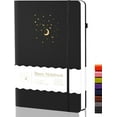 thumbnail image 6 of Sparklane 2 Pack Lined Journals Notebooks for Work, Hardcover Notebook Journal with Pen Loop, A5 Small Journal for Women Men Writing Gifts, 5.7" x 8.3", Blue& Black, 6 of 16