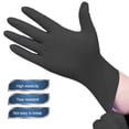 thumbnail image 7 of Food Grade Disposable Black Nitrile Gloves, 20-Pack - Extra Durable & Puncture Resistant for Kitchen, Cleaning, Hair Dye, Tattoo & Automotive Use, Latex-Free Rubber Safety Gloves, 7 of 7