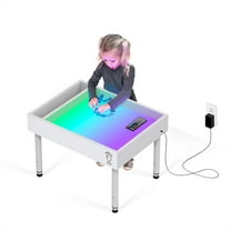 Light and Sensory play table for children. Montessori Reggio Emilia compatible. Homeschooling, ADHD, Special needs