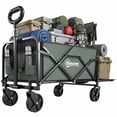 thumbnail image 1 of Outsunny Wagon Cart Foldable, 72L & 198 LBS Capacity for Garden, Green, 1 of 10