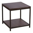 thumbnail image 2 of Eccostyle 2-Tier Solid Bamboo Steel Frame End Table - Brushed Brown, 2 of 7