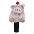 thumbnail image 3 of Funda para palo de golf con diseño de cerdo de peluche de dibujos animados, elegante y fácil de poner y quitar, ideal para amigos., 3 of 8