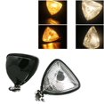 thumbnail image 3 of Estilo Retro De La Linterna De La Luz Del Triángulo De La Motocicleta De 12V 55W Para Harley Chopper Cafe Racer Tipo 4 Macarena Lámpara de faro de triángulo, 3 of 8