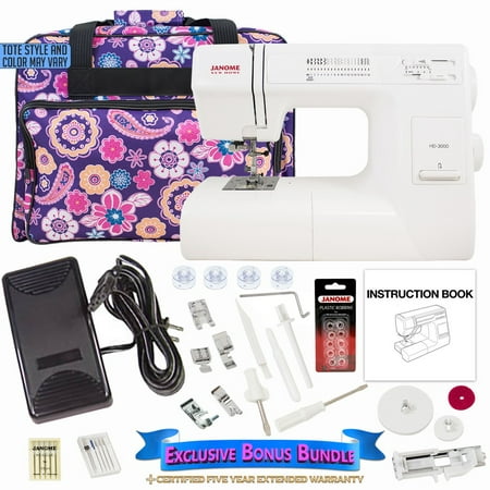Janome HD3000 Sewing Machine with Exclusive Bonus
