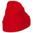 thumbnail image 3 of Cat Eyes Embroidered Long Beanie - Red OSFM, 3 of 5
