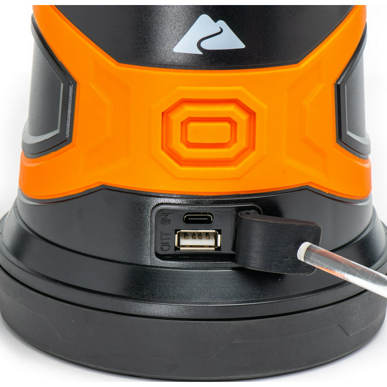 Ozark Trail 200 Lumen LED Battery Powered Lantern, 4 AA Batteries, IPX4  Weather & Drop Resistant