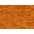 thumbnail image 1 of Ahgly Company Machine Washable Indoor Rectangle Transitional Neon Orange Area Rugs, 6' x 9', 1 of 7