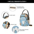 thumbnail image 4 of FORMRS Crossbody Bag for Women Quilted Travel Shoulder Cell Phone Purse with Chain Strap Handbag, Milk and Cookies, 4 of 7