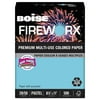 BOISE FIREWORX Premium Multi-Use Colored Paper, 8.5" x 11" Letter, Turbulent Turquoise, 20 lb., 1 Ream (500 Sheets)