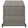 thumbnail image 2 of vidaXL Garden Storage Box Light Grey 120x65x61 cm Poly Rattan, 2 of 5