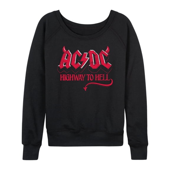 ACDC - Highway To Hell - Women's Lightweight French Terry Long Sleeve Shirt