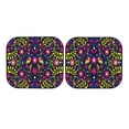 thumbnail image 7 of Naloa Colorful Mexican 2 Piece Foldable Car Sun Shades, Car Windshield Sunshade, Front Window Sunshade for Car, Truck, SUV - Small, 7 of 7