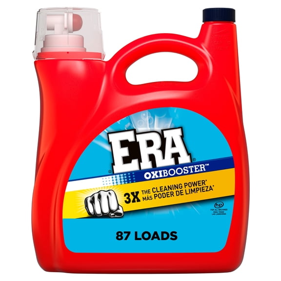 Era Oxibooster Liquid Laundry Detergent, 87 Loads, 154 fl oz