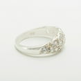thumbnail image 6 of LBG British Made 10k White Gold Cubic Zirconia Womens Anniversary Ring - 33 size options - Size 9, 6 of 7