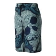 thumbnail image 3 of Men Swim Trunks Casual Drawstring Skull Printed Trunks Quick Dry Beach Swim Shorts Hawaiian Bathing Wear, 3 of 3