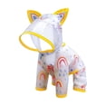 thumbnail image 2 of EGNMCR Four Legged Waterproof Ample Coverage Raincoat For Dogs Suitable For Small To Medium Sized Pet In Rainy Or Snowys Weather Polyester pets raincoat, 2 of 6