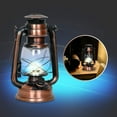thumbnail image 4 of KEINXS 15 LED Lantern in Vintage / Retro Oil Lamp Design, Copper Bronze Decorative Lantern, 4 of 5