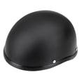 thumbnail image 1 of Casco de motocicleta semiabierto, color negro mate, con carcasa protectora para scooter y bicicleta, 1 of 9