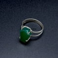 thumbnail image 3 of Solid 925 Sterling Silver Coffin Ring, Natural Green Onyx Gemstone Ring, Statement Ring, Unique Handcrafted Jewelry For Women/Men, 3 of 6