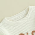 thumbnail image 4 of Okbabeha Baby Toddler Girl Boy Knit Sweater Letter Print Sweatshirt Big Sister Little Sister Matching Outfits Fall Winter Clothes, 4 of 7
