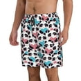 thumbnail image 2 of Naloa Heart Panda Men's Beach Shorts, Surfing shorts, Swim trunks, Quick Dry Swim Trunks for Surfing Beach Fun - Small, 2 of 9