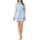 thumbnail image 1 of Vestido A-Line con Cuello Peter Pan y Puños con Volantes para Mujeres Inspire Chic M Azul, 1 of 7