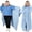 Light Blue, variant on Wearable Blanket - Soft Flannel Throw for Women & Men, Machine Washable Lightweight Wrap for Couch, Bed, Home - Cozy Gift for Adults (One Size Fits Most) - Living Room, Bedroom, Travel Use, Throw Bla