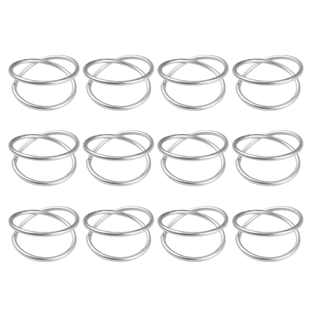 MasteelfCA 12 Pcs Anneaux de Serviette en Spirale Métallique pour Mariages Réceptions Dîner Banquet