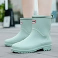 thumbnail image 2 of Women Rain Boots Ankle Rain Boots Waterproof Non- Casual Shoes Short Rain Boots Wide Calf For Gardening Outdoor Work And Everyday Wear Rain Boots, 2 of 8
