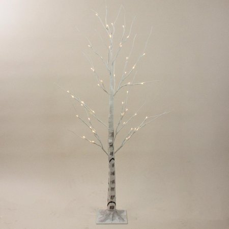 4 Pre Lit Warm White Led Lighted Christmas Twig White Birch Tree