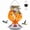 Orange, variant on Hand Blown Glass Hummingbird Feeder, 22oz Nectar Feeder for Outdoors Hanging, Ant Moat & Bee Guard, 5 Flower Feeding Ports, Leak-Proof 360° Perch, Blue, Easy to Refill & Clean, Garden Backyard Decor,