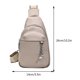 thumbnail image 2 of Bolso de pecho para mujer, diseñador de lujo, PU, ​​gran capacidad, sencillo, Bolso de viaje para mujer, 2 of 8