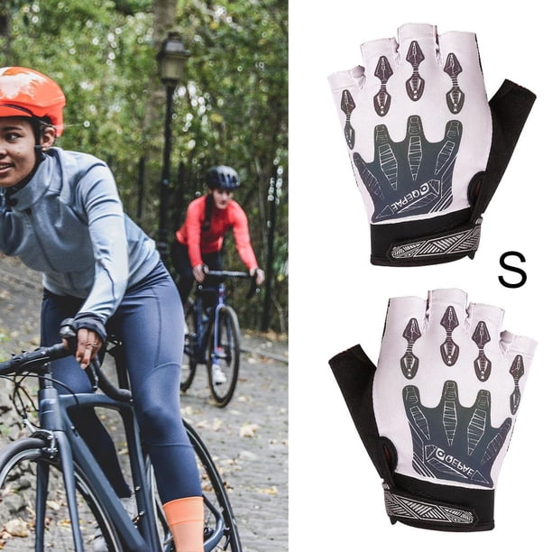 2 unidades de guantes de ciclismo para hombres/mujeres guantes de bicicleta de montaña medio guantes de ciclismo antideslizantes de absorción de S Macarena Guantes de ciclismo