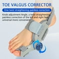 thumbnail image 2 of Bunion Corrector for Women Men Big Toe, Adjustable Knob Bunion Corrector for Bunion Relief, Orthopedic Toe Straightener with Anti-slip Heel Strap and Silicone Pad, 2 of 13
