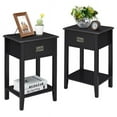 thumbnail image 4 of VECELO (Set of 3) Bedroom Set Upholstered Bed Frame and 2 Nightstand, 4 of 6