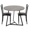 thumbnail image 1 of 3 Piece Dining Room Table Set,Kitchen Table and Chairs for 2,Modern Round Kitchen Table Set,for Small Space, Apartment, Studio, 1 of 7