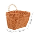 thumbnail image 2 of HEMOTON 1Pcs White Woven Wall Hanging Basket for Home Decor and Kitchen Storage, 2 of 8