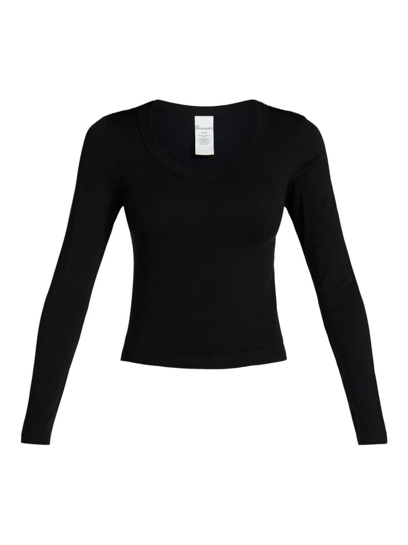 No Boundaries Seamless Scoop Neck Top, Women's XXS-XXL - Walmart.com