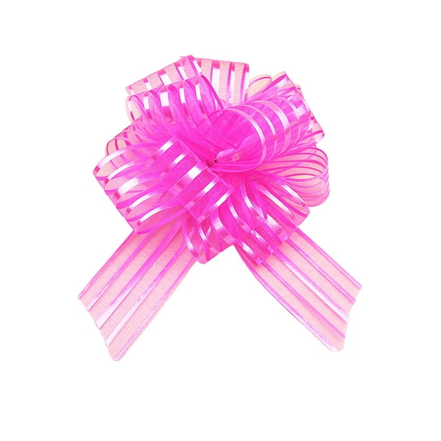 Matsuzay Tire de la cinta de lazos para envolver regalos Cestas de regalos multicolores resistentes al desgaste jubilosa Multifuncional Kits de decoración para fiestas Rosa oscuro
